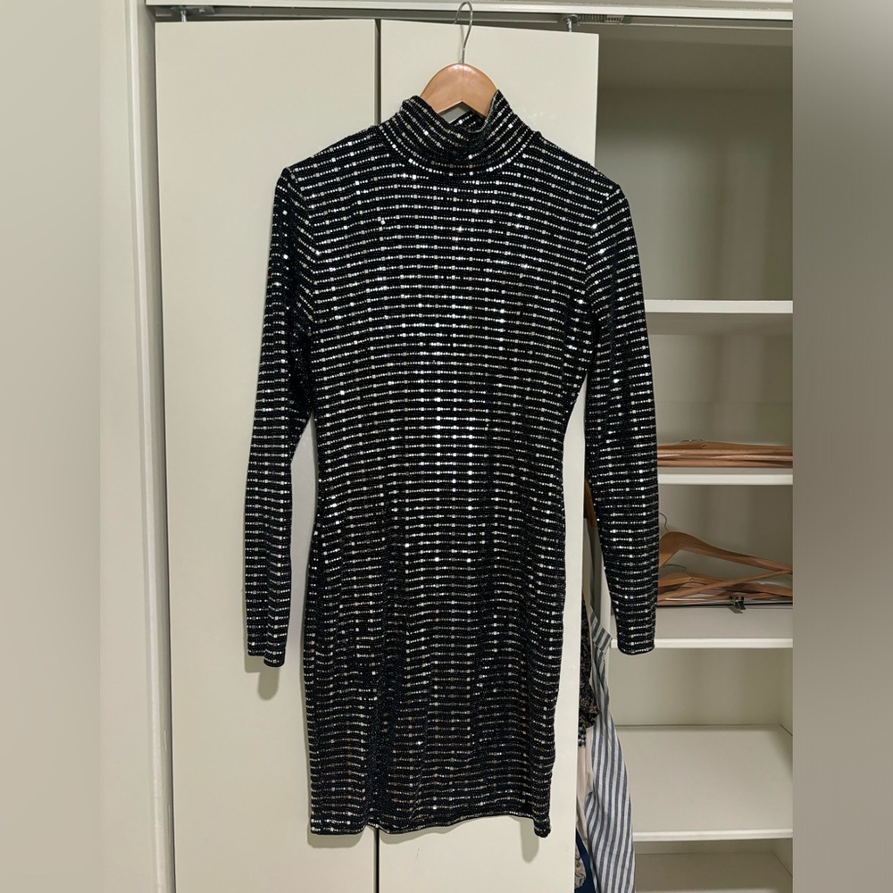 Disco Ball Mini Body Con Dress